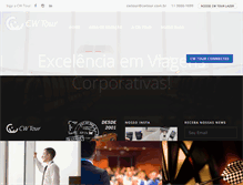 Tablet Screenshot of cwtour.com.br